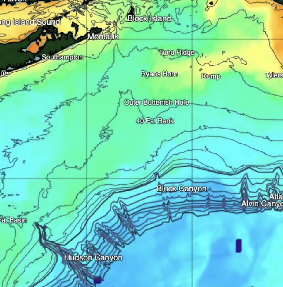 Block Canyon Bathymetric Map